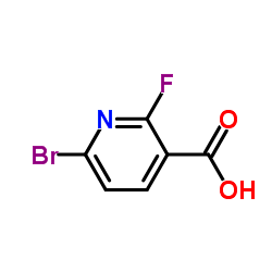 6-BroMo-2-fluoronicotinic acid structure, CAS 1214345-17-1