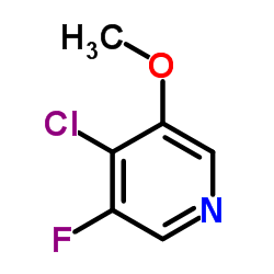 4-CHLORO-3-FLUORO-5-METHOXYPYRIDINE structure, CAS 1261473-24-8