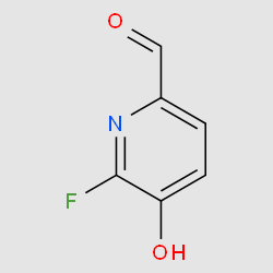 6-fluoro-5-hydroxypiconicaldehyde structure, CAS 1211585-11-3