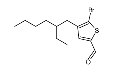 2-Thiophenecarboxaldehyde, 5-bromo-4-(2-ethylhexyl)- structure, CAS 1356861-54-5