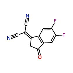 2-(5,6-difluoro-3-oxo-2,3-dihydro-1H-inden-1-ylidene)malononitrile structure, CAS 2083617-82-5