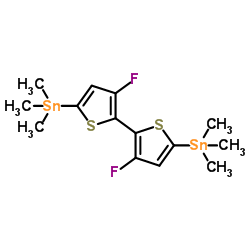 (3,3'-Difluoro-[2,2'-bithiophene]-5,5'-diyl)bis(trimethylstannane) structure, CAS 1619967-09-7