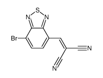 4-bromo-7-(2,2-dicyanovinyl)-2,1,3-benzothiadiazole structure, CAS 1335150-10-1