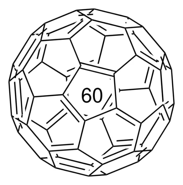 Fullerene C60 structure, CAS 131159-39-2