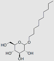 DECYL GLUCOSIDE structure, CAS 141464-42-8