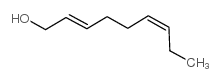 TRANS,CIS-2,6-NONADIEN-1-OL structure, CAS 28069-72-9