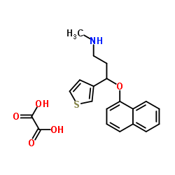 rac Duloxetine 3-Thiophene IsoMer Oxalate structure, CAS 116817-28-8