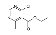 ethyl 4-chloro-6-methylpyrimidine-5-carboxylate structure, CAS 157981-60-7