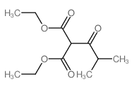 DIETHYL ISOBUTYROYLMALONATE structure, CAS 21633-78-3