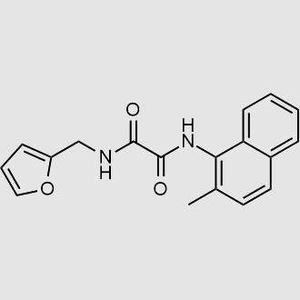 Ethanediamide, N1-(2-furanylmethyl)-N2-(2-methyl-1-naphthalenyl)- structure, CAS 2072109-00-1