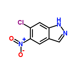 6-CHLORO-5-NITRO-1H-INDAZOLE structure, CAS 101420-98-8