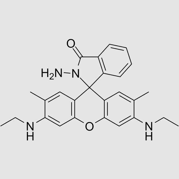 2-aMino-3′,6′-bis(ethylaMino)-2′,7′-diMethylspiro〔isoindoline-1,9′-xanthen〕-3-one structure, CAS 932013-08-6