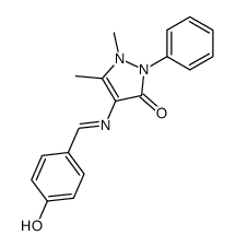 4-(4-hydroxyl benzene methylene amino antipyrine structure, CAS 65144-69-6