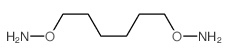 O,O'-(hexane-1,6-diyl)bis(hydroxylamine) structure, CAS 91219-68-0