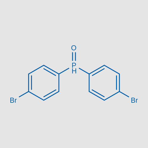 Bis(4-bromophenyl)phosphine Oxide structure, CAS 15754-53-7