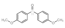 Bis(4-methoxyphenyl)phosphine oxide structure, CAS 15754-51-5