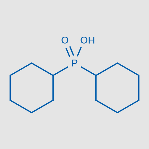 dicyclohexylphosphinic acid structure, CAS 832-39-3