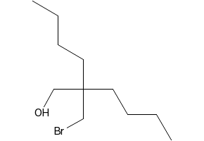 2-(broMoMethyl)-2-butyl-1-hexanol structure, CAS 174747-95-6