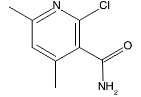 2-bromo-4,6-dimethylpyridine-3-carboxamide structure, CAS 610261-09-1