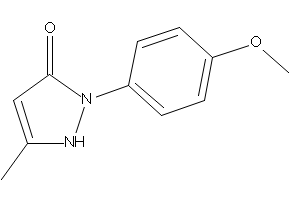 1-(4-methoxy)phenyl-3-methyl-5-pyrazolone structure, CAS 60798-06-3
