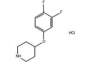 4-(2,4-DIFLUOROPHENOXY)PIPERIDINE HYDROCHLORIDE structure, CAS 1171775-66-8