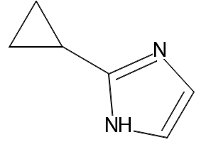 2-cyclopropyl-1H-imidazole structure, CAS 89532-38-7