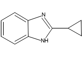 1H-Benzimidazole,2-cyclopropyl-(9CI) structure, CAS 16405-79-1