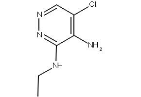 5-chloro-N3-ethylpyridazine-3,4-diamine structure, CAS 1614246-24-0