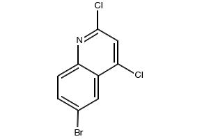 6-bromo-2,4-dichloroquinoline structure, CAS 406204-90-8