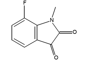 7-fluoro-1-Methyl-1H-Indole-2,3-dione structure, CAS 875003-43-3