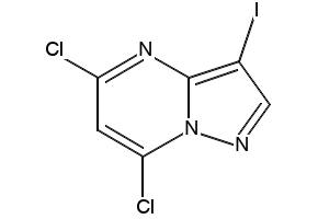 5,7-dichloro-3-iodopyrazolo[1,5-a]pyriMidine structure, CAS 754211-05-7