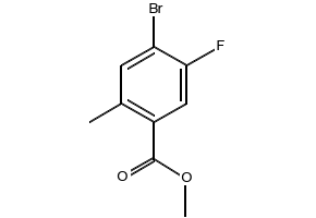 Methyl 4-bromo-5-fluoro-2-methylbenzoate structure, CAS 1352889-89-4