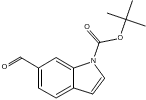 TERT-BUTYL 6-FORMYL-1H-INDOLE-1-CARBOXYLATE structure, CAS 127956-28-9