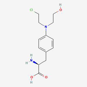 Hydroxymelphalan structure, CAS 61733-01-5