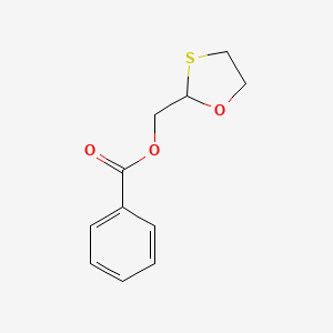 1,3-Oxathiolane-2-methanol, benzoate structure, CAS 143338-44-7