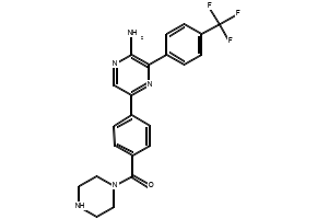 [4-(4-AMino-6-broMo-quinazolin-2-yl)-piperazin-1-yl]-(1H-pyrrol-2-yl)-Methanone structure, CAS 1632285-96-1