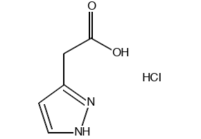 1H-Pyrazole-3-acetic acid, hydrochloride structure, CAS 118054-57-2