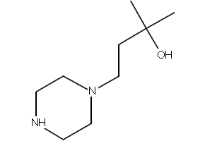 1-Piperazinepropanol,-alpha-,-alpha--dimethyl-(9CI) structure, CAS 369626-03-9