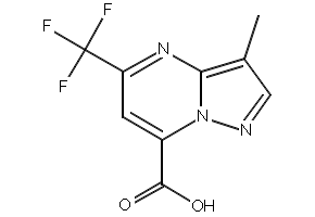 Pyrazolo[1,5-a]pyrimidine-6-carboxylic acid, 7-amino-3-methyl- (7CI) structure, CAS 89977-62-8