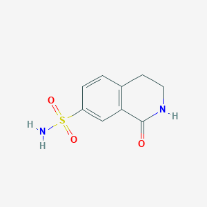 1-OXO-1,2,3,4-TETRAHYDRO-ISOQUINOLINE-7-SULFONIC ACID AMIDE structure, CAS 885273-77-8