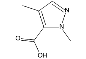 2,4-DiMethyl-2H-pyrazole-3-carboxylic acid structure, CAS 13745-58-9