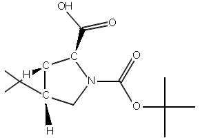 (1R,2S,5S)-rel-3-[(tert-butoxy)carbonyl]-3-azabicyclo[3.1.0]hexane-2-carboxylic acid structure, CAS 1051393-66-8