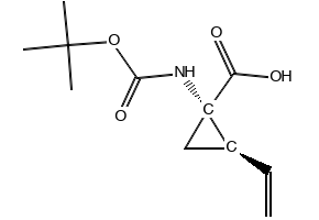 1-[[(1,1-dimethylethoxy)carbonyl]amino]-2-ethenyl-,(1S,2R)- structure, CAS 259214-55-6