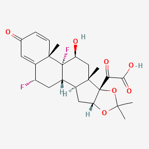 Fluocinolone Acetonide-21-carboxylic Acid structure, CAS 106931-78-6