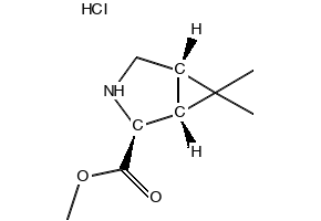 3-Azabicyclo[3.1.0]hexane-2-carboxylicacid,6,6-dimethyl-,methylester,(1R,2S,5S)-(9CI) structure, CAS 672325-23-4