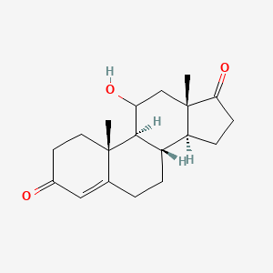 11-HYDROXYANDROSTENEDIONE structure, CAS 564-32-9