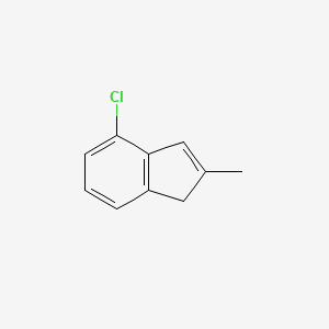 4-CHLORO-2-METHYL-1H-INDENE structure, CAS 210628-07-2
