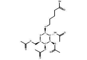 5-[(3,4,6-Tri-O-acetyl-2-acetylamido-2-deoxy-b-D-galactopyranosyl)oxy]pentanoic acid structure, CAS 1159408-54-4