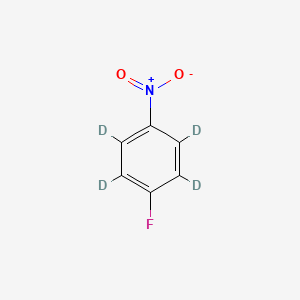 4-FLUORONITROBENZENE-D4 structure, CAS 1219802-01-3