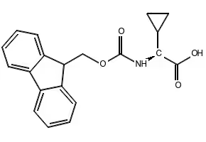 FMOC-L-CYCLOPROPYLGLYCINE structure, CAS 1212257-18-5